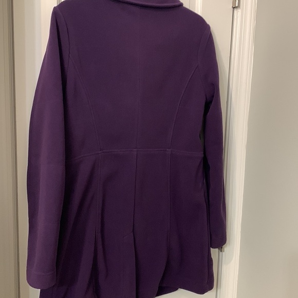 Athleta Medium coat purple fleece - Picture 5 of 7